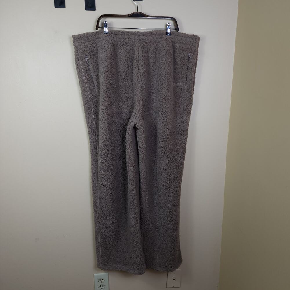 Skims Teddy High Pile Fleece Pants In Desert Size 4X